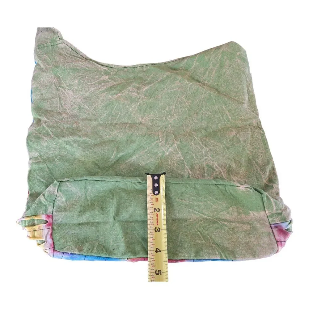 Cotton Hobo Bag Hippie Boho Colorful NWT Owl Embroidery Beach Festival Slouchy